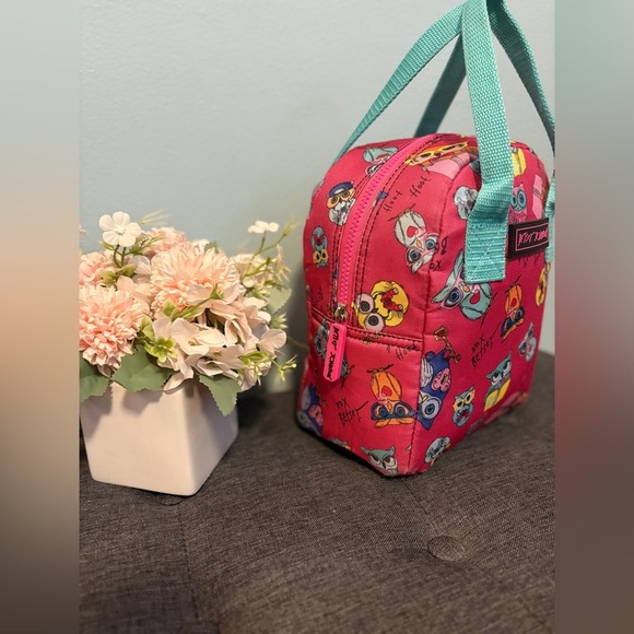 Betsey Johnson Pink Owl Lunch Tote - Picture 2 of 11